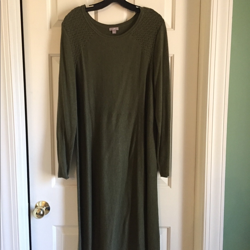 Ladies long sleeve knit dress